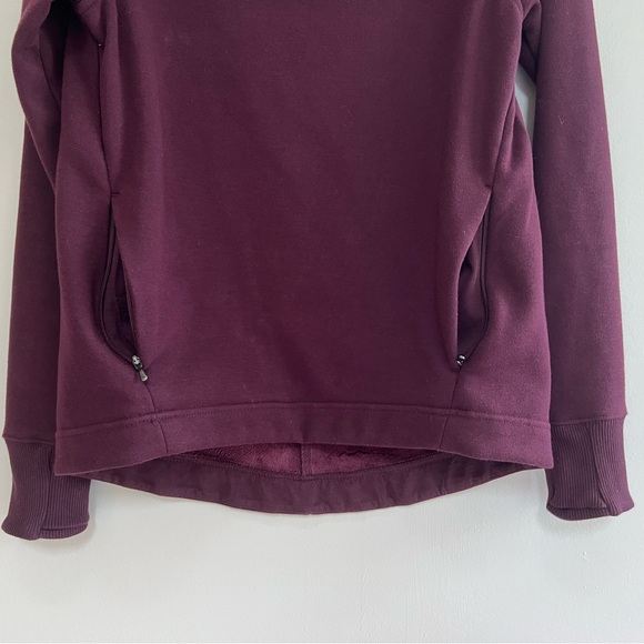 Athleta Cozy Karma Twist Neck Sweatshirt in Burgundy "Spiced Cabernet", size XXS - Picture 6 of 11